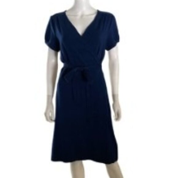 Lands' End Dresses & Skirts - NWT Lands' End Knit Wrap Dress in Celestial Blue Medium
